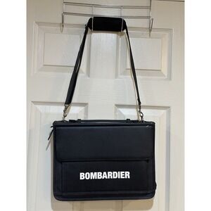 Bombardier Black Messenger Bag‎